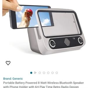 Portable Wireless Speaker with Phone Holder 3-in-1 Phone Holder, stereo,speaker